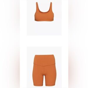 Aritzia TnAction TNA Butter Set - Liqueur Orange - S